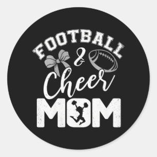 Moederdag voor mama tante Football en juichen mam Ronde Sticker