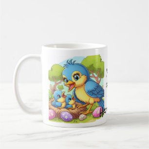 Moederdag voor Mama Vogel Koffiemok