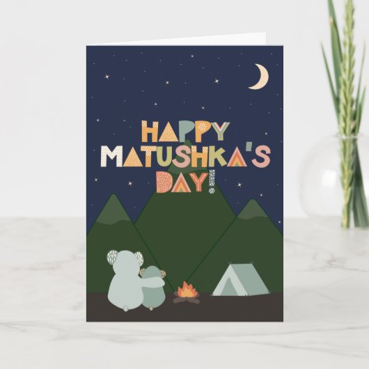 Moederdag voor Matushka Kaart (Voorkant)
