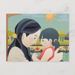 Moederdag voor moeder en kind   BRIEFKAART