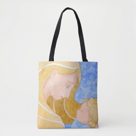 Moederdag voor moeder en kind | CANVAS TAS (Voorkant)