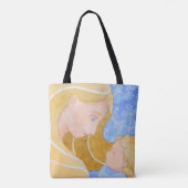 Moederdag voor moeder en kind | CANVAS TAS (Achterkant)