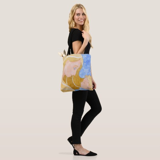 Moederdag voor moeder en kind | CANVAS TAS (Op model)