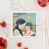 Moederdag voor moeder en kind | Napkin Servet (Insitu)