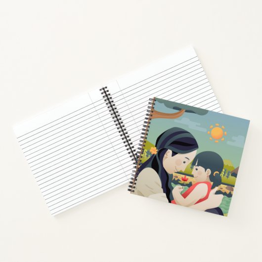 Moederdag voor moeder en kind | NOTITIEBOEK (Binnen)