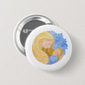 Moederdag voor moeder en kind | Pin-Button Ronde Button 5,7 Cm (Voorkant /achterkant)