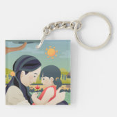 Moederdag voor moeder en kind | SLEUTELHANGER (Achterkant)