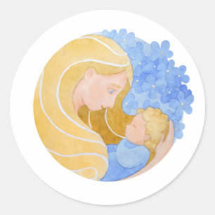 Moederdag voor moeder en kind Sticker