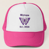 Moederdag voor moeder “Est 2020” Trucker Pet (Voorkant)