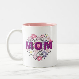 Moederdag voor moeder, mama tweekleurige koffiemok