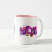 Moederdag voor moeder, mama tweekleurige koffiemok (Voorkant rechts)