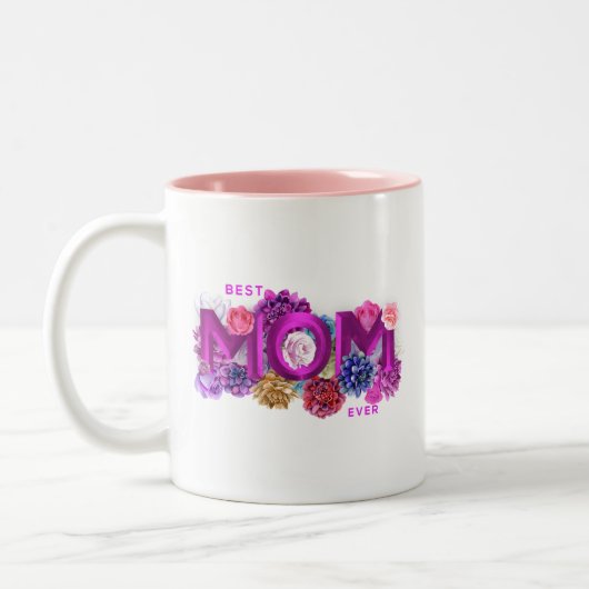Moederdag voor moeder, mama tweekleurige koffiemok (Links)