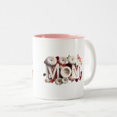 Moederdag voor moeder, mama tweekleurige koffiemok (Voorkant rechts)