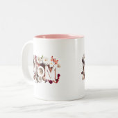 Moederdag voor moeder, mama tweekleurige koffiemok (Voorkant links)