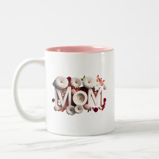 Moederdag voor moeder, mama tweekleurige koffiemok (Links)