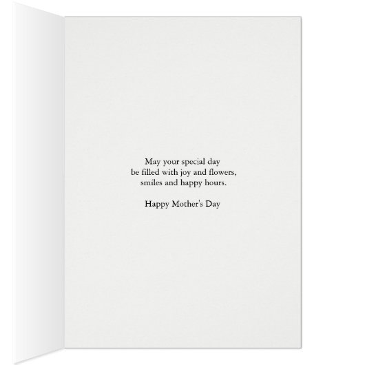 Moederdag voor moeder, met bloemen (Binnen (Rechts))