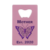 Moederdag voor moeder "Oost 2020" Creditkaart Flessenopener (Voorkant)