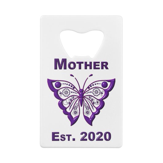 Moederdag voor moeder "Oost 2020" Creditkaart Flessenopener (Achterkant)