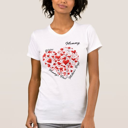 "Moederdag voor Moeders" Aanpasbaar Dames T-Shirt (Voorkant)