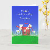 Moederdag voor oma Daisies and Watering Can Kaart (Gele Bloem)