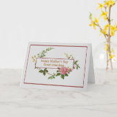 Moederdag voor overgrootmoeder,  Roos Kaart (Gele Bloem)