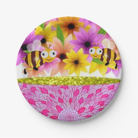 Moederdag voor papieren borden papieren bordje (Voorkant)