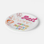 Moederdag voor papieren borden papieren bordje (Gekanteld)