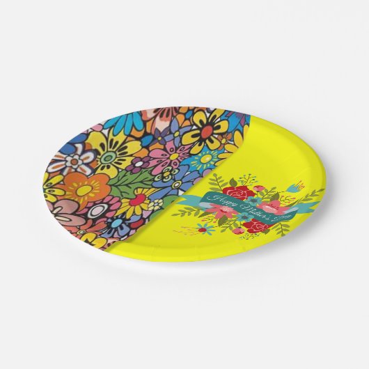 Moederdag voor papieren borden papieren bordje (Gekanteld)