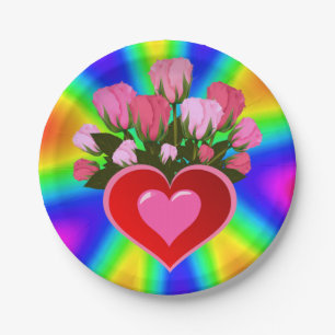 Moederdag voor papieren borden papieren bordje