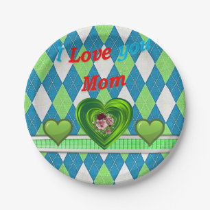 Moederdag voor papieren borden papieren bordje