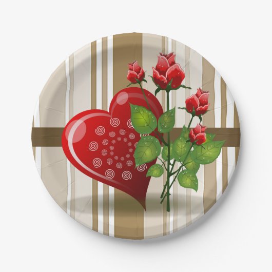 Moederdag voor papieren borden papieren bordje (Voorkant)