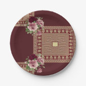 Moederdag voor papieren borden papieren bordje (Voorkant)