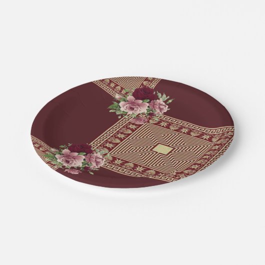 Moederdag voor papieren borden papieren bordje (Gekanteld)