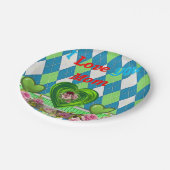 Moederdag voor papieren borden papieren bordje (Gekanteld)