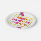 Moederdag voor papieren borden papieren bordje (Gekanteld)