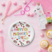 Moederdag voor papieren borden papieren bordje (Feest)