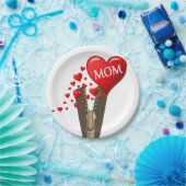 Moederdag voor papieren borden papieren bordje (Feest)