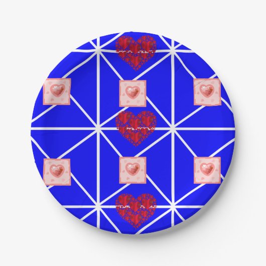 Moederdag voor papieren borden papieren bordje (Voorkant)