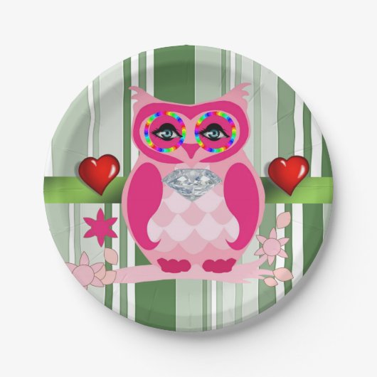 Moederdag voor papieren borden papieren bordje (Voorkant)