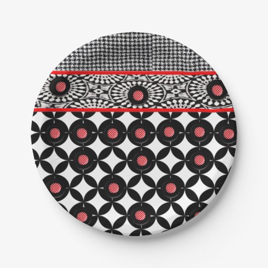 Moederdag voor papieren borden papieren bordje (Voorkant)