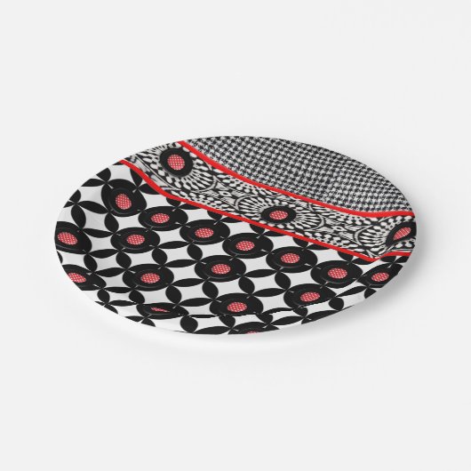 Moederdag voor papieren borden papieren bordje (Gekanteld)