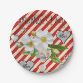 Moederdag voor papieren borden papieren bordje (Voorkant)