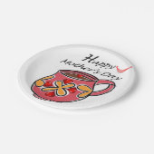 Moederdag voor papieren borden papieren bordje (Gekanteld)