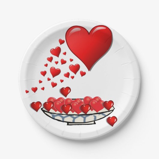 Moederdag voor papieren borden papieren bordje (Voorkant)