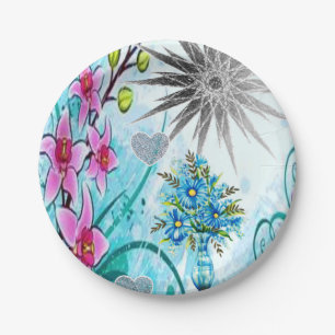 Moederdag voor papieren borden papieren bordje