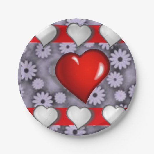 Moederdag voor papieren borden papieren bordje (Voorkant)