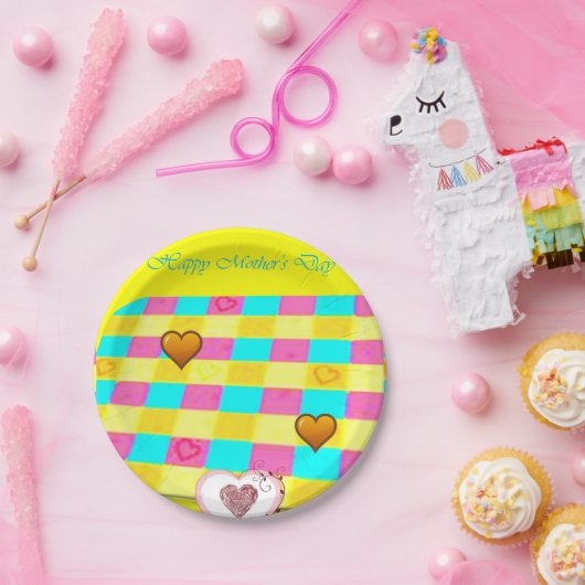 Moederdag voor papieren borden papieren bordje (Feest)