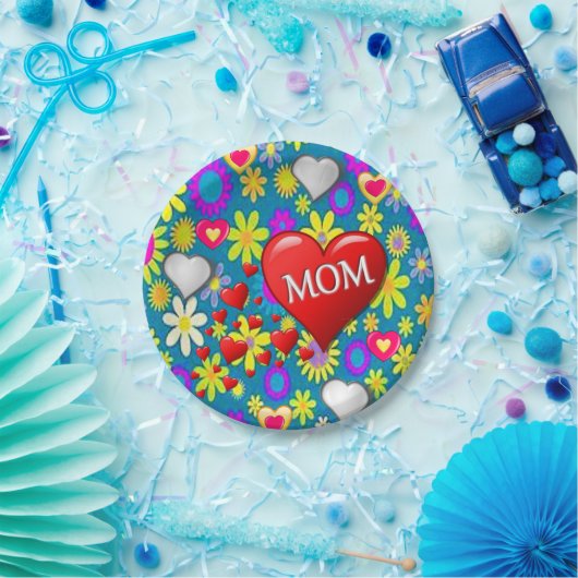 Moederdag voor papieren borden papieren bordje (Feest)