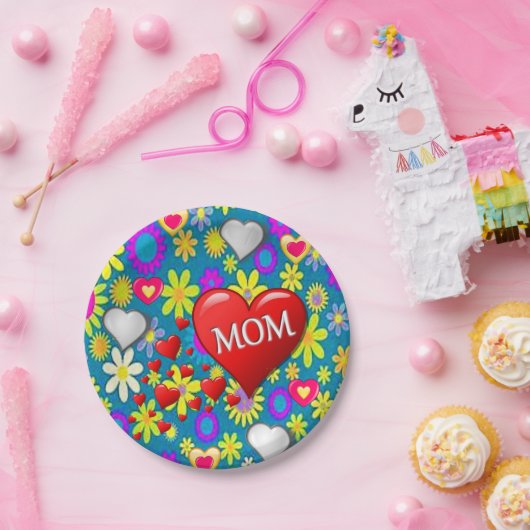 Moederdag voor papieren borden papieren bordje (Feest)