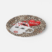 Moederdag voor papieren borden papieren bordje (Gekanteld)